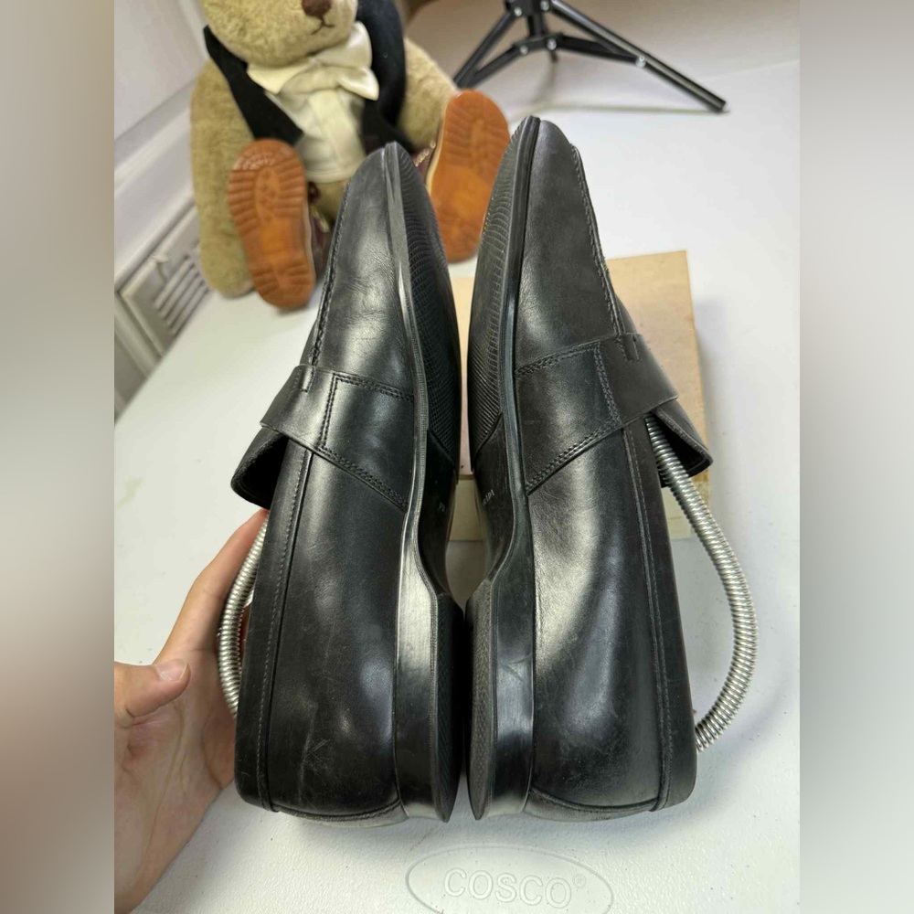 PRADA Milano Black Leather Driver Loafers Size US 9.5 / UK 8.5 - Picture 3 of 15